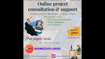 Online project consultation and support for Biomedical Engineers.