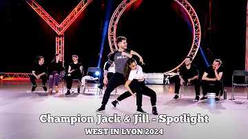Champions Jack & Jill 1st place - Thibault and Nicole Ramirez  - West In Lyon