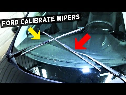 How to calibrate windshield wipers, wipers crossing on FORD FOCUS ,FUSION?