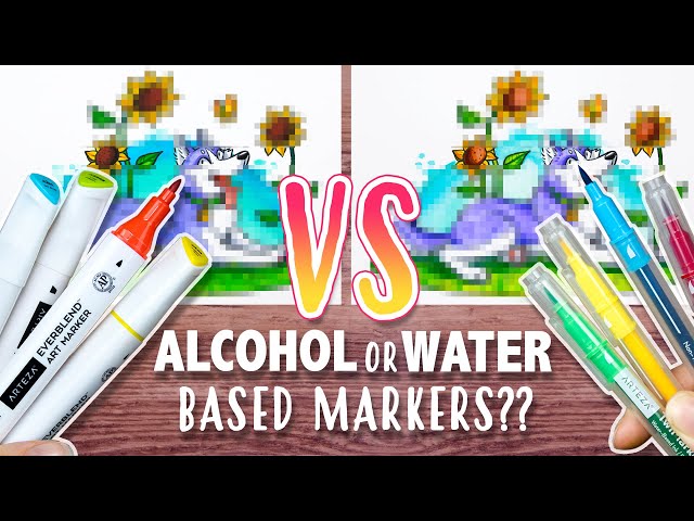 MARKERS: ALCOHOL OR WATER BASED? - Which is Better?? - Marker Test