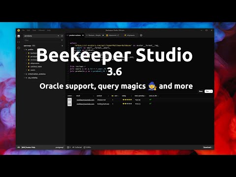 Beekeeper Studio - SQL Editors/Database Managers dành cho bạn