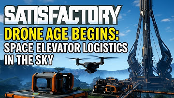 Satisfactory | Drone Age Begins: Space Elevator Logistics in the Sky