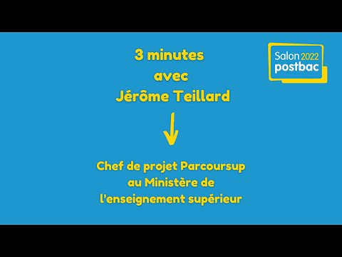 Les conseils Parcoursup de Jérôme Teillard