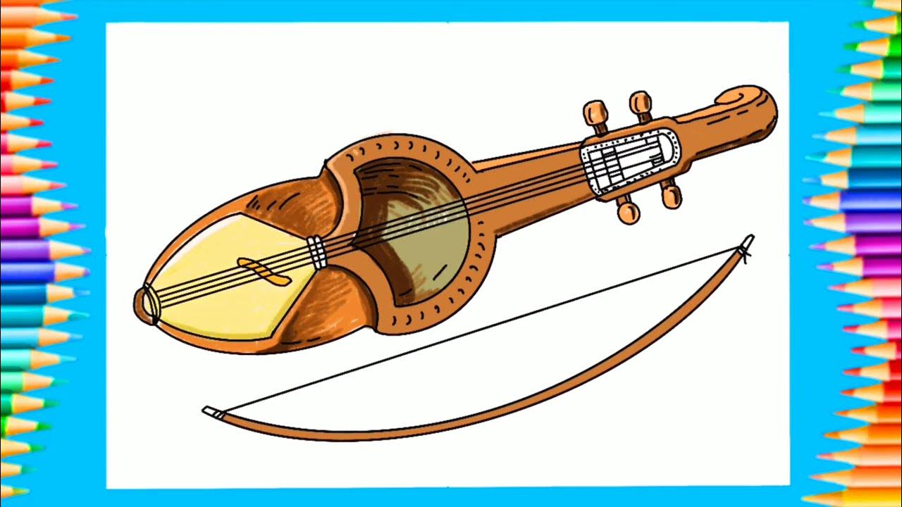how-to-draw-musical-instrument-sarangi-drawing-step-by-step-nepali