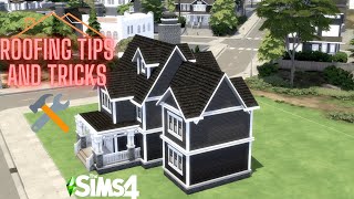 Roofing tips and tricks // Sims 4 Tutorial // How I roof Suburban Home 🏡