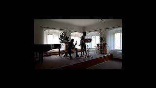 Video thumbnail of ""Lule borë" muzika Simon Gjoni. Arranzhuar per flaut dhe kitare nga Redi Marku"