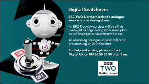 BBC 2 NI analogue television shutdown 2012