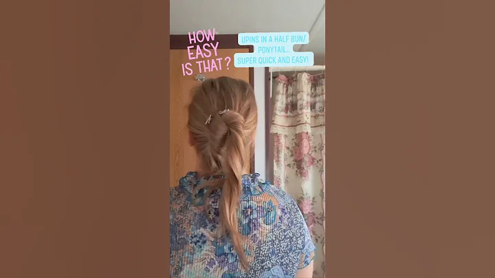 Upins/half bun-ponytail