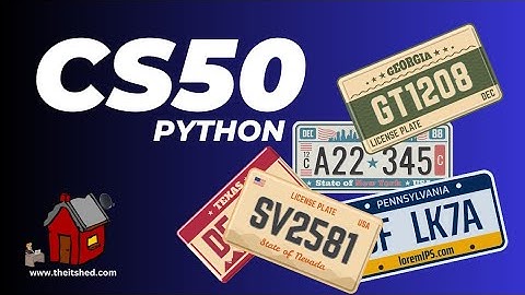 Vanity Plates | CS50P PSet Solution