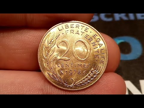 FRANCE 1978 20 CENTIMES Coin VALUE - Republique Francaise 20 Centimes 1978 Coin