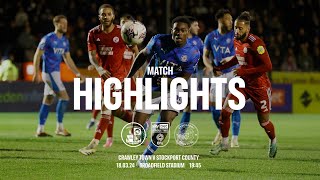 Crawley Town Vs Stockport County - Match Highlights - 18.03.24