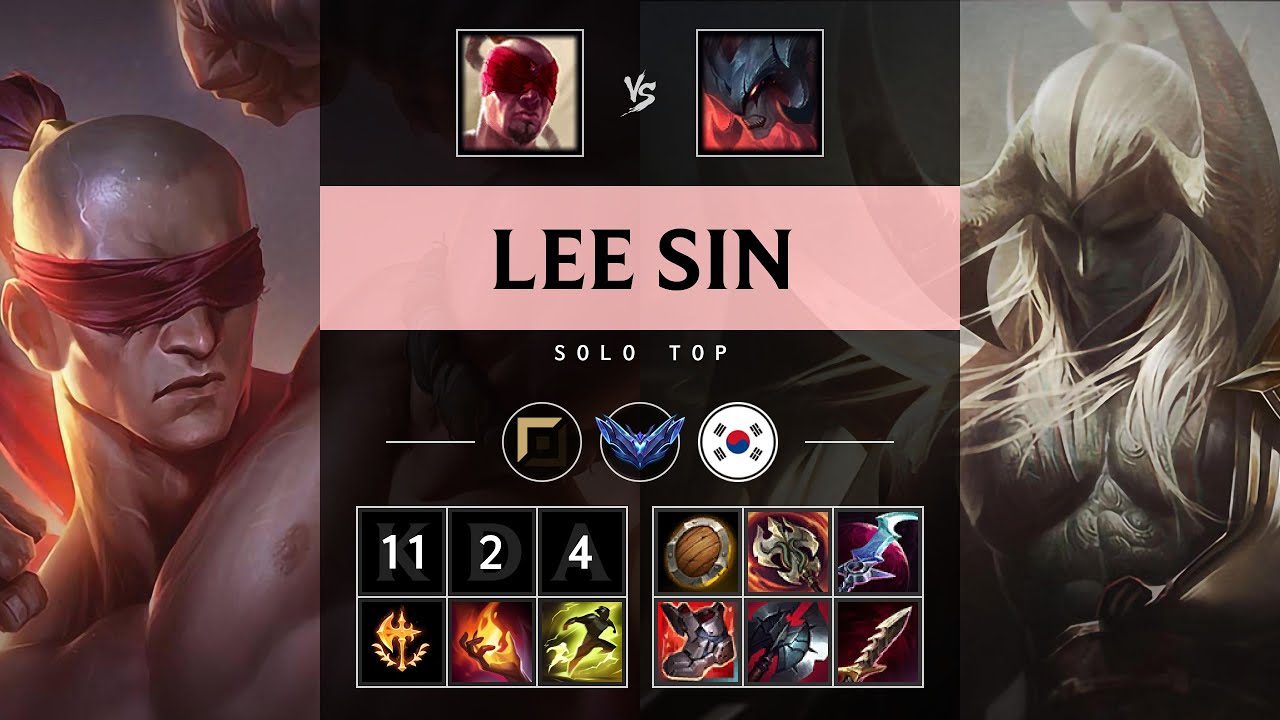 Lee Sin Top vs Aatrox - KR Diamond Patch 25.15