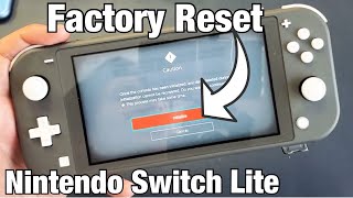 Nintendo Switch Lite: How to Factory Reset for Resale or Clean Slate