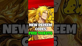 NEW REDEEM CODES 💀💥!! FREE TICKETS 🥰 #game #shorts #viral