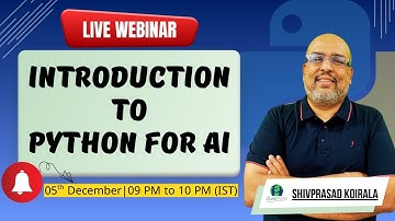 Introduction to Python for AI.