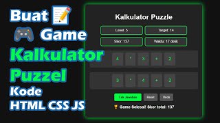 Game Kalkulator Puzzle Seru! Asah Otak dengan Drag & Drop! screenshot 5