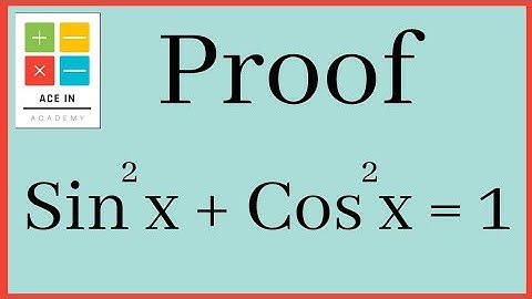 How to prove that sin^2 x+ cos^2 x = 1 | [ Trigonometry ]