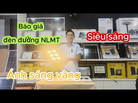Báo giá đèn đường NLMT 300W ánh sáng vàng, hàng hiếm