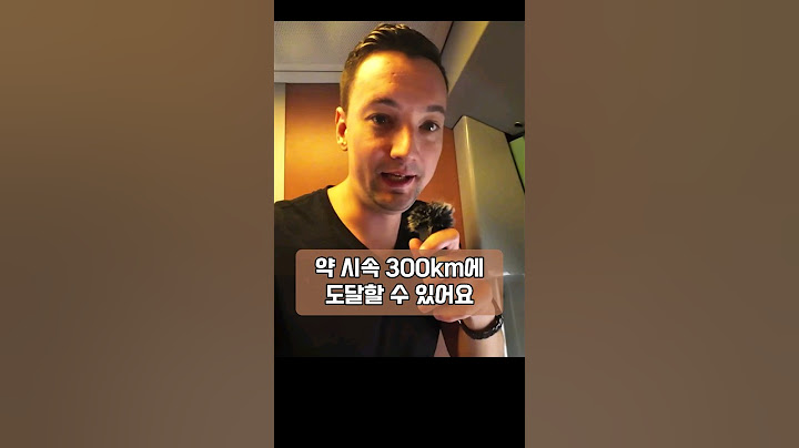서울역에서 한국 KTX를 처음 경험한 외국인