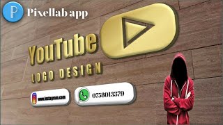 Youtube logo design mobail pixellab app sinhala free  logo design