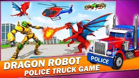 Dragon Robot Police Truck Game - Android Gameplay