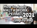 🇪🇺🇲🇹MALTA WORK PERMIT APPLICATION STEP-BY-STEP | COMPLETE GUIDE🇪🇺