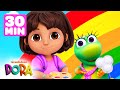 Dora and Isa Find the Colors of the Rainbow! #3 🌈 30 Minutes | Dora & Friends
