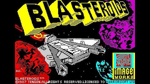 Blasteroids Review for the Sinclair ZX Spectrum by John Gage
