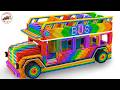 DIY How To Make Wonderful Double Decker Bus With Rainbow Magnetic Balls Magnetic Balls Videos 