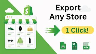 How to Export Shopify Products in One Click | Any Shopify Store