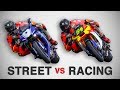 MOTO STRADALE  VS  MOTO RACING - LE DIFFERENZE