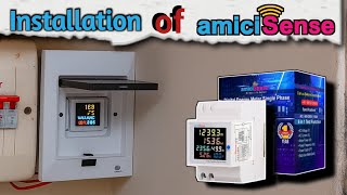 Install Guide Amicisense 6 in 1 Energy Meter | Amicisense 6 in 1 Energy Meter Connection #amicisense
