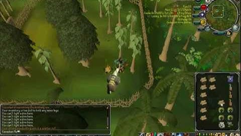 Runescape: How to drop teaks/mahogany logs fast without mouse keys