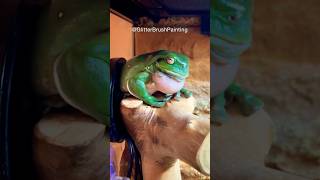 #australiangreentreefrog #frogsound #frog #pet #greentree #frogs #glitterbrushpainting #livestream