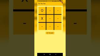 TicTacToe app using flutter