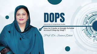 How to Create a Google Scholar Account | Step-by-Step Guide for Students & Researchers