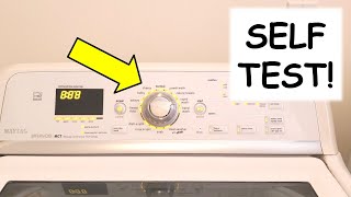 Self Diagnostic Test - Maytag Bravos Washer