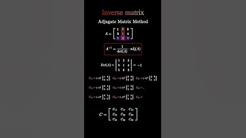 🔁 Inverse of a 3×3 Matrix with Adjugate Method | Step-by-Step #cofactors #linearalgebra #matrix