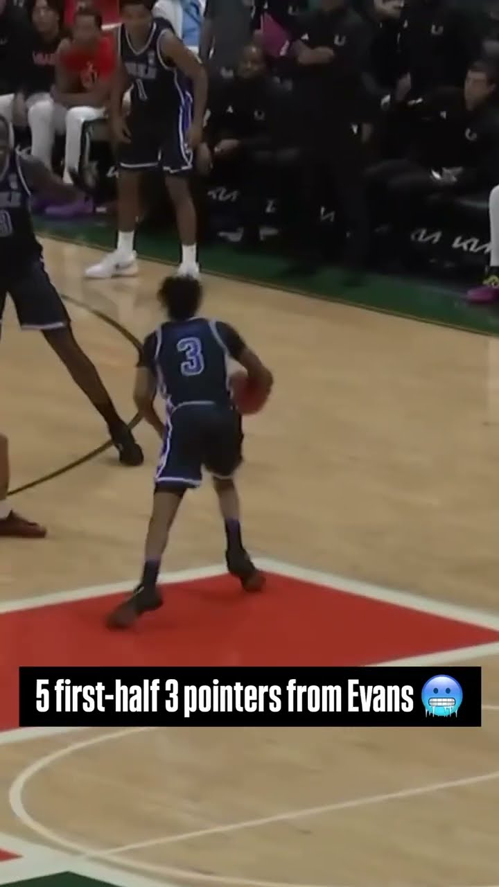 Duke's Isaiah Evans explodes for 5 first-half 3-pointers ?