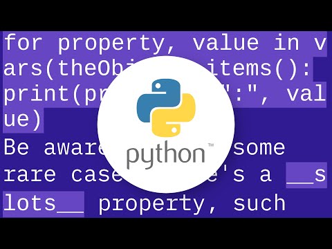 How to enumerate an object's properties in Python?