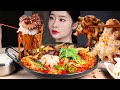 뜨끈뜨끈 매운불고기낙지전골 🔥 버섯, 당면 듬뿍 | SPICY BULGOGI HOT POT * MUSHROOMS & OCTOPUS & BEEF JEONGOL MUKBANG