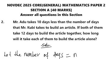 NOVDEC 2025 CORE MATHS PAPER 2 _QUESTION 2