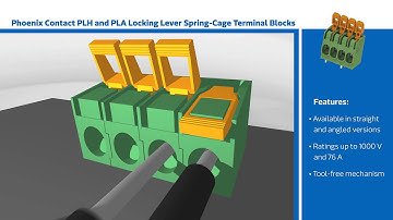 New This Week at Mouser Electronics – Phoenix Contact PLH and PLA Locking Lever Spring Cage Termina