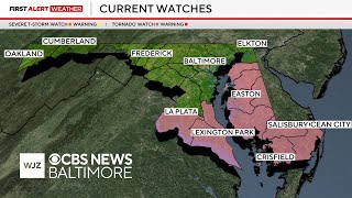 Maryland under tornado watch as storms move through state
