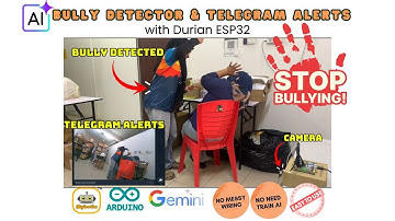 AI BULLY DETECTOR & TELEGRAM ALERTS WITH DURIAN ESP32 - GOOGLE GEMINI (STEM, RBT, FYP)