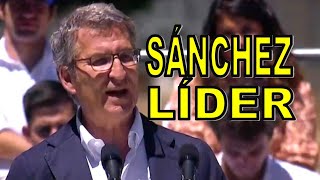 💥"El liderazgo de Sánchez no tiene precedentes" Feijóo