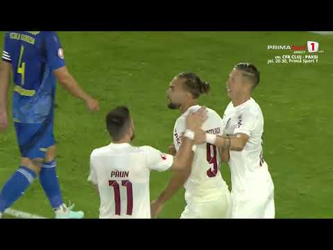 GOOOL! CFR Cluj - Slobozia 1-0. S-au crezut la PSG și au comis-o! Postolachi taxează gafa oaspeților