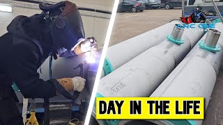 Day In The Life Of A TIG Welder *18' Stainless Steel Pipe Welding*