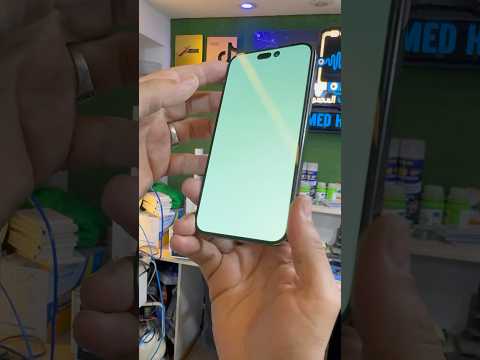 شاشه خضراء ١٤ برو ماكس شاشه بيضه نفس السبب طبيب المحمول