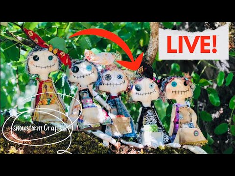 Snowstorm Crafts Is Live Junky Grungy Grammy Doll Sew Along How I Hand Sew My Doll Body Together